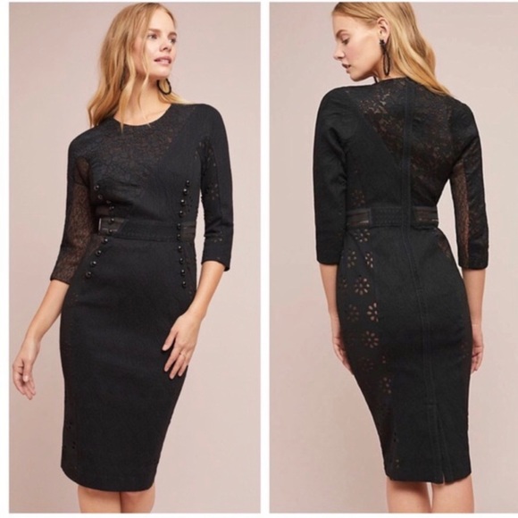 Byron Lars Dresses & Skirts - Byron Lars Bettine “Mascara” Dress – Size 2 – Black/Nude